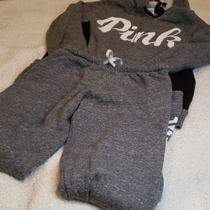 Zip up jacket and sweat pants